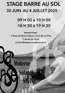 Cours et stages de danse morderne