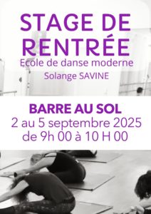Cours et stages de danse morderne