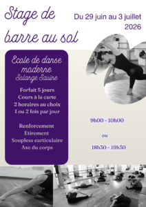 Cours et stages de danse morderne